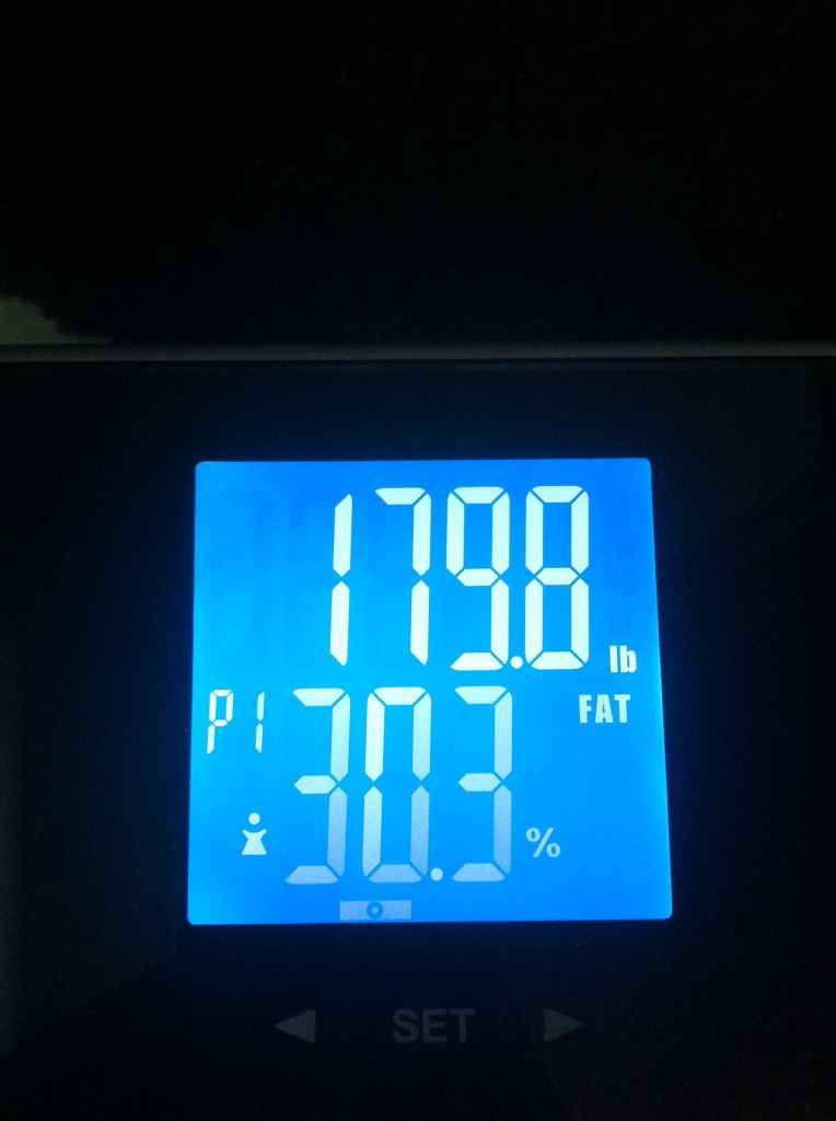 February 5, 2014 - Broke the 180s, for about a minute.